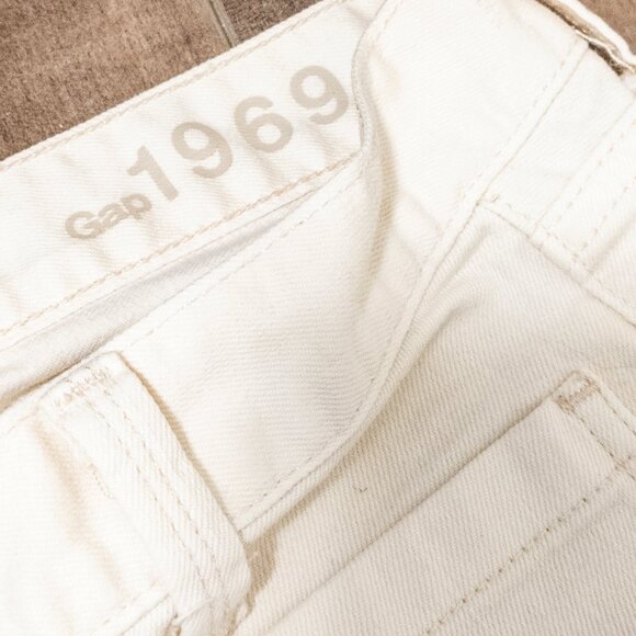 GAP 1969 Patch Pocket White Jeans Womens Size 27 / 4 Classic Casual Summer Pants - Picture 4 of 5